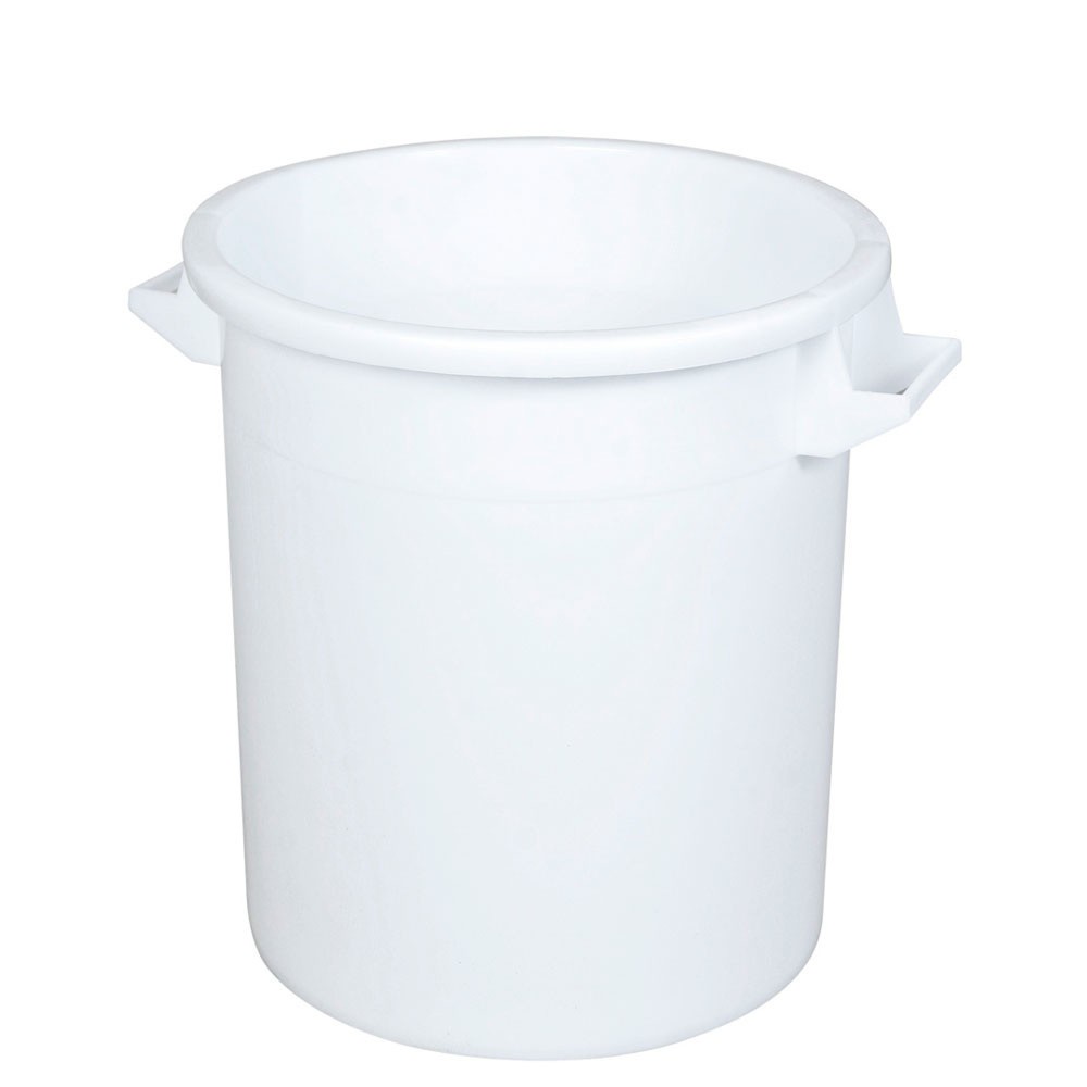 Product afbeelding: Ronde ton, Ø boven / onder 450 / 360 mm, hoogte 480 mm, 50 liter, wit