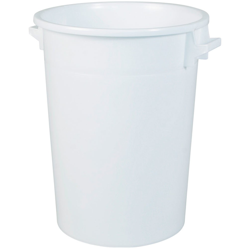Product afbeelding: Ronde ton, Ø boven / onder 520 / 415 mm, hoogte 670 mm, 100 liter, wit