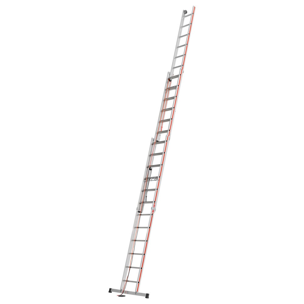 Product afbeelding: Touwoptrekladder HYMER, voor aanleunen, 3-delig, totale lengte 8,34 m