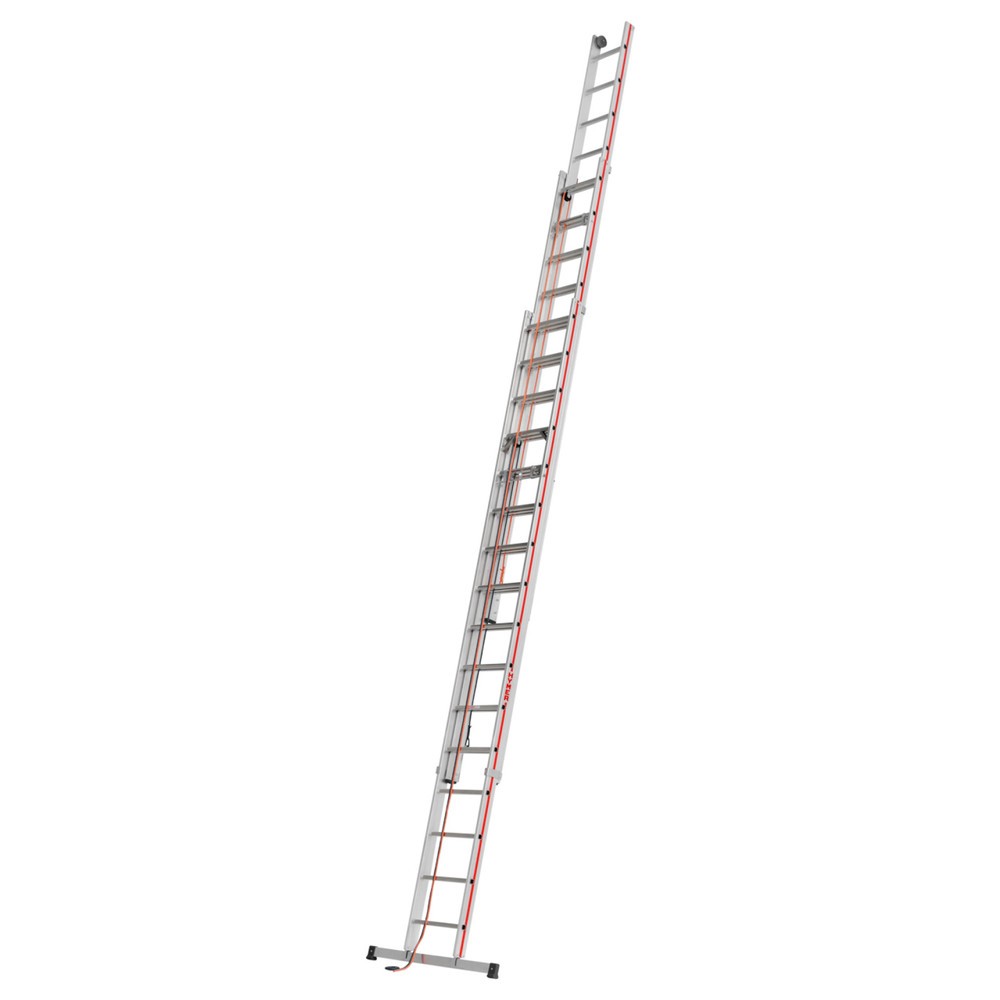 Product afbeelding: Touwoptrekladder HYMER, voor aanleunen, 3-delig, totale lengte 11,14 m