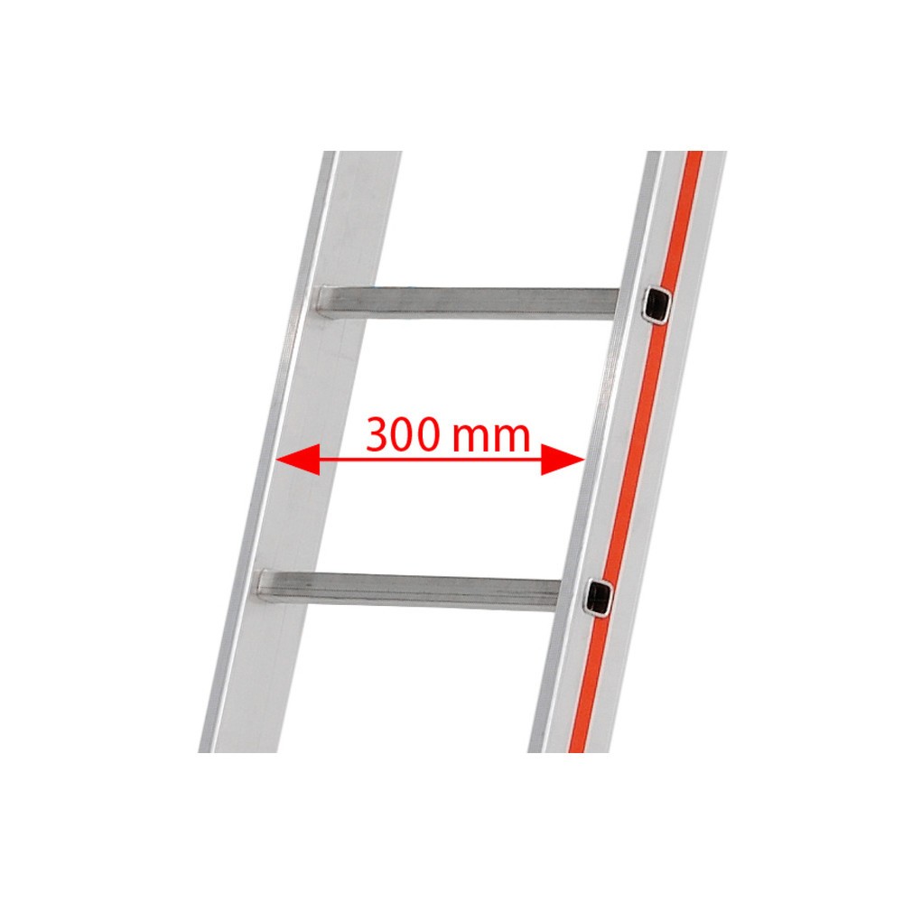 Productafbeelding nr. 4: Touwoptrekladder HYMER, voor aanleunen, 3-delig, totale lengte 11,14 m