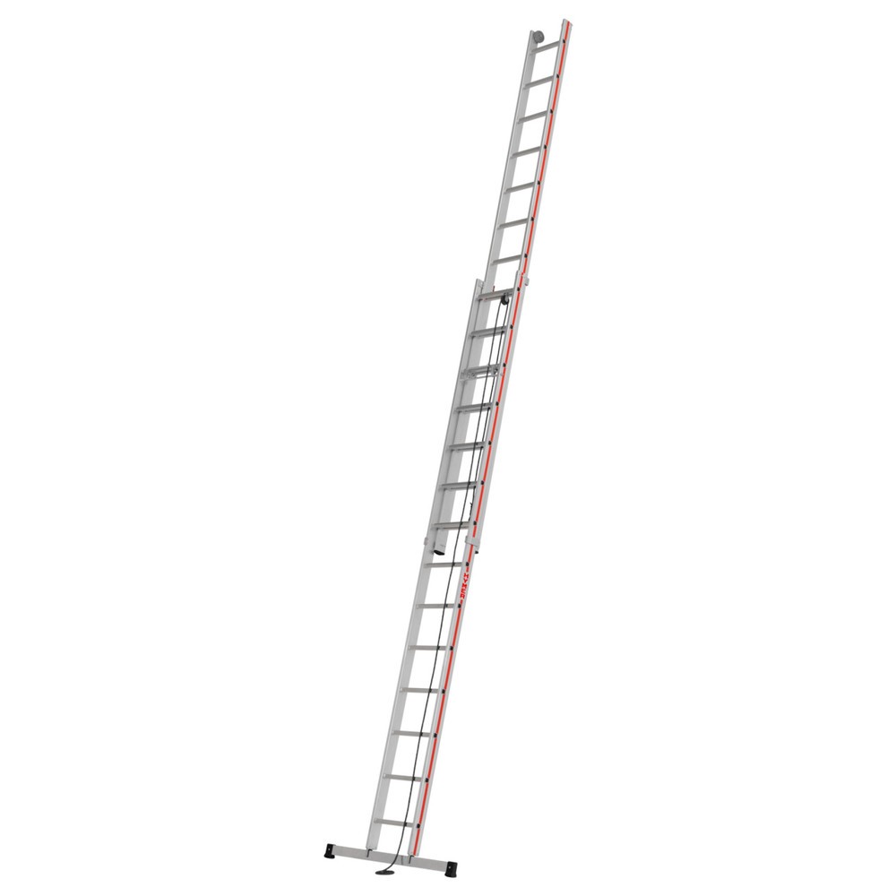 Product afbeelding: Touwoptrekladder HYMER, voor aanleunen, 2-delig, totale lengte 6,90 m