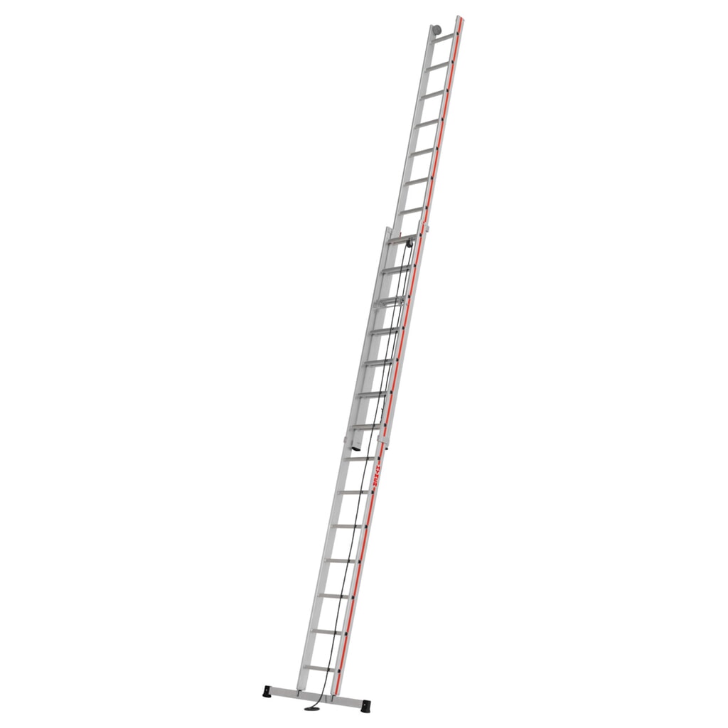 Productafbeelding nr. 1: Touwoptrekladder HYMER, voor aanleunen, 2-delig, totale lengte 6,90 m