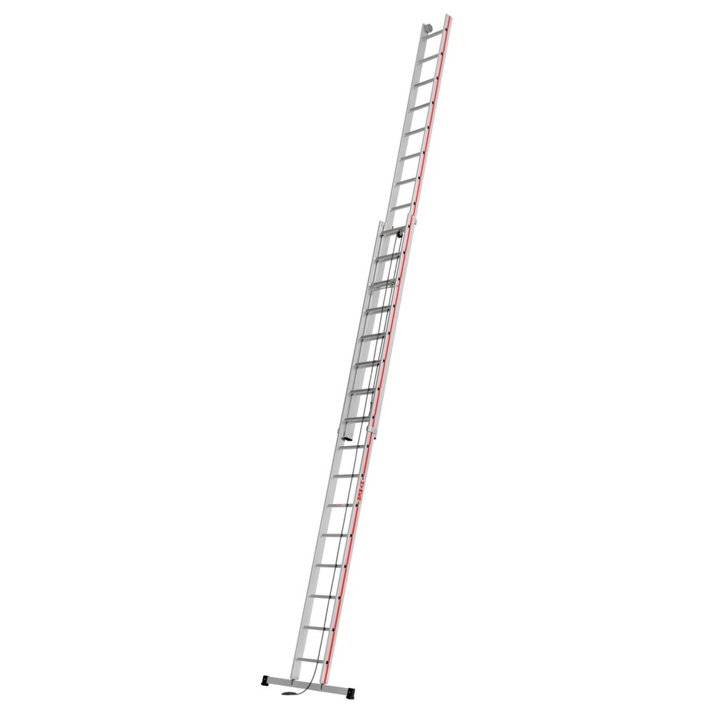 Product afbeelding: Touwoptrekladder HYMER, voor aanleunen, 2-delig, totale lengte 8,02 m