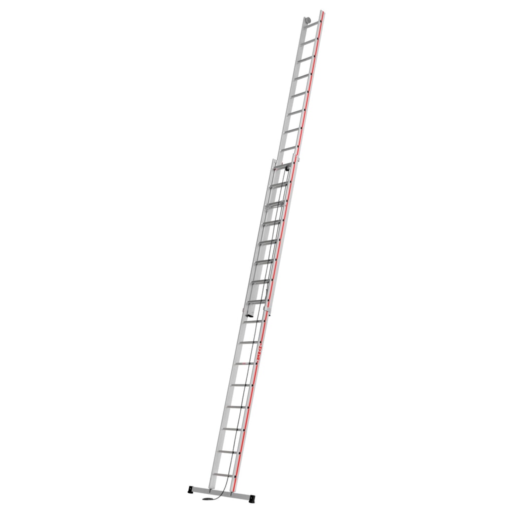 Product afbeelding: Touwoptrekladder HYMER, voor aanleunen, 2-delig, totale lengte 8,02 m