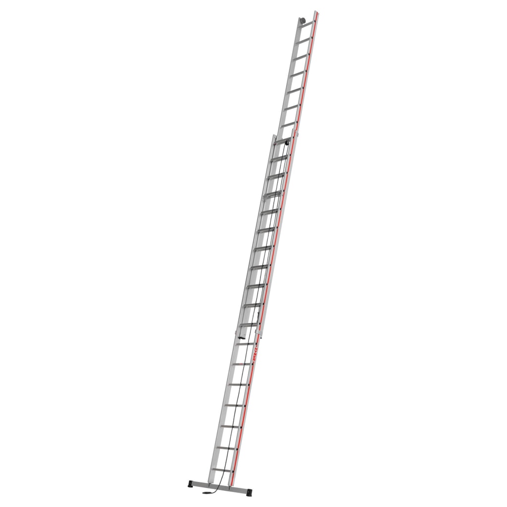 Product afbeelding: Touwoptrekladder HYMER, voor aanleunen, 2-delig, totale lengte 8,86 m
