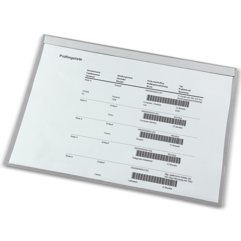 Product afbeelding: Transparante hoes DIN A3, liggend, transparant, 10 stuks/VE