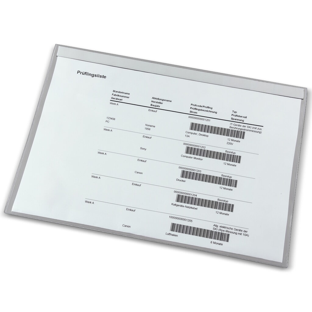 Transparante hoes DIN A3, liggend, transparant, 10 stuks/VE Product afbeelding: Transparante hoes DIN A3, liggend, transparant, 10 stuks/VE
