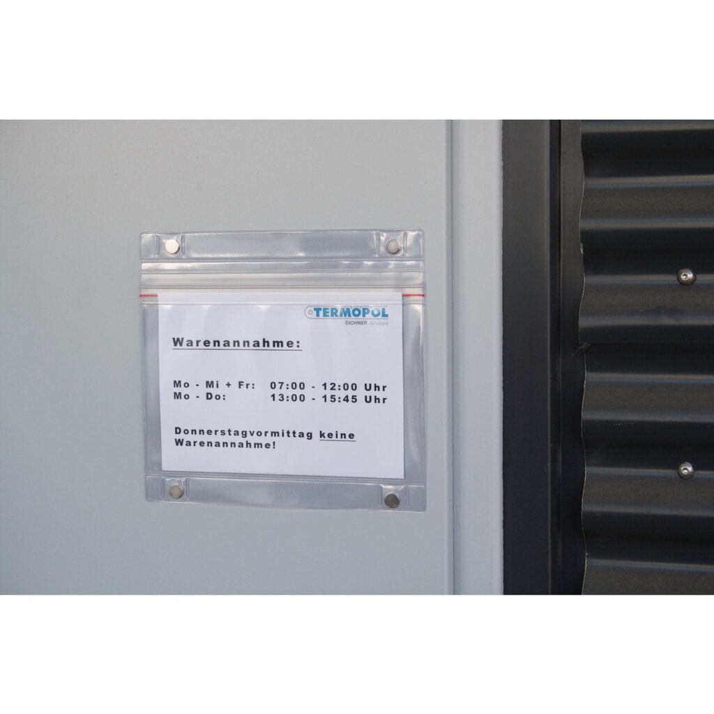 Productafbeelding nr. 3: Transparante hoes met magneetstrook DIN A5, liggend, 5 stuks/VE