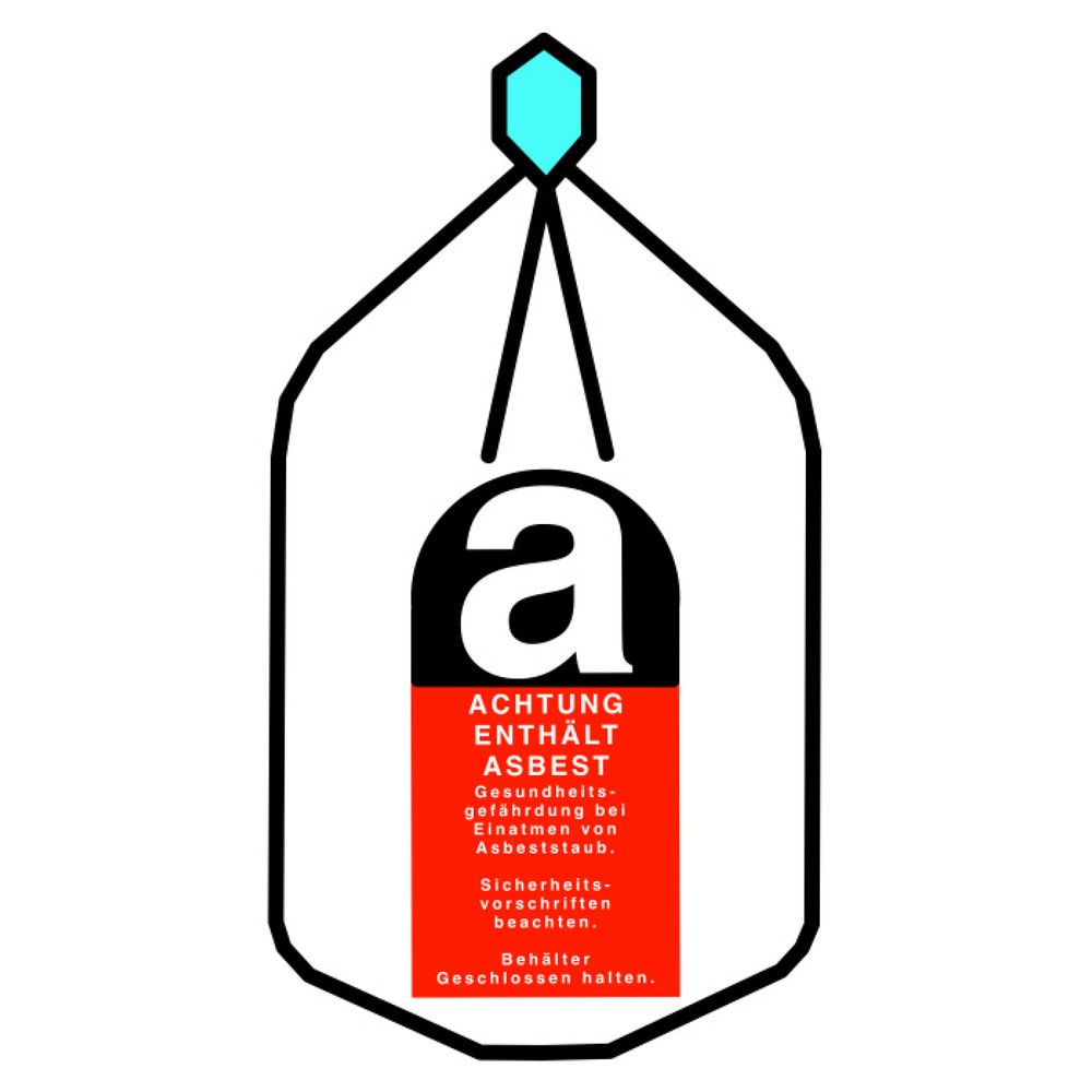 Product afbeelding: Transportzak asbest, met touw en stropsluiting, met inliner