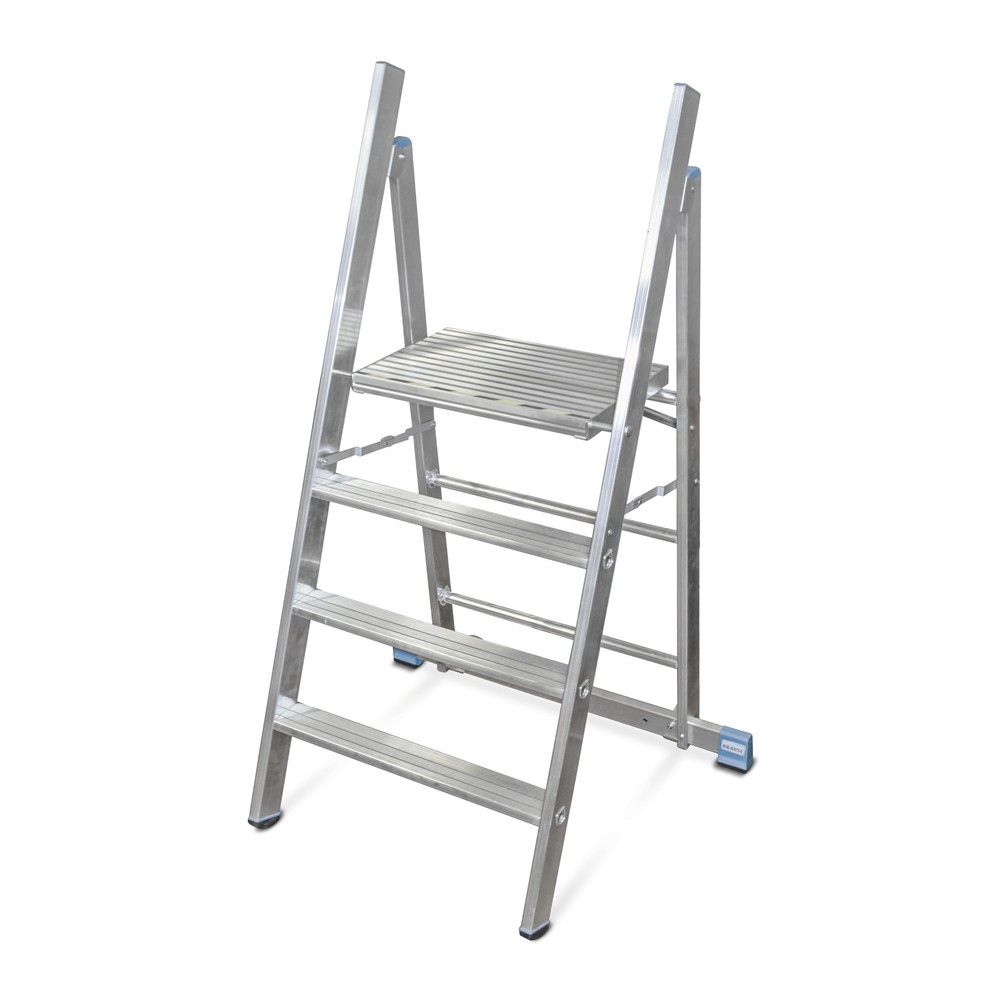 Product afbeelding: Montagetrap KRAUSE® Profi van aluminium, met 2 wielen, 3 treden