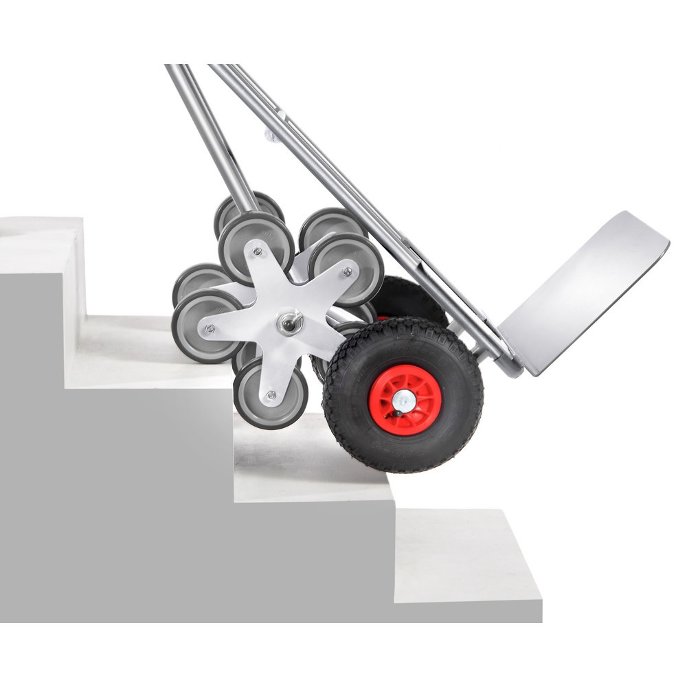 Productafbeelding nr. 2: Trapsteekwagen fetra®, 5-armige wielster, draagvermogen 200 kg, steekplaat bxd 480 x 300 mm, aluminium