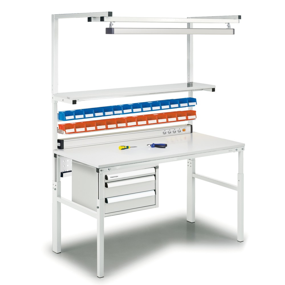 Productafbeelding nr. 2: Werktafel TRESTON TPH met legplank, ESD, handmatig in hoogte verstelbaar, bxd 1.200 x 700 mm
