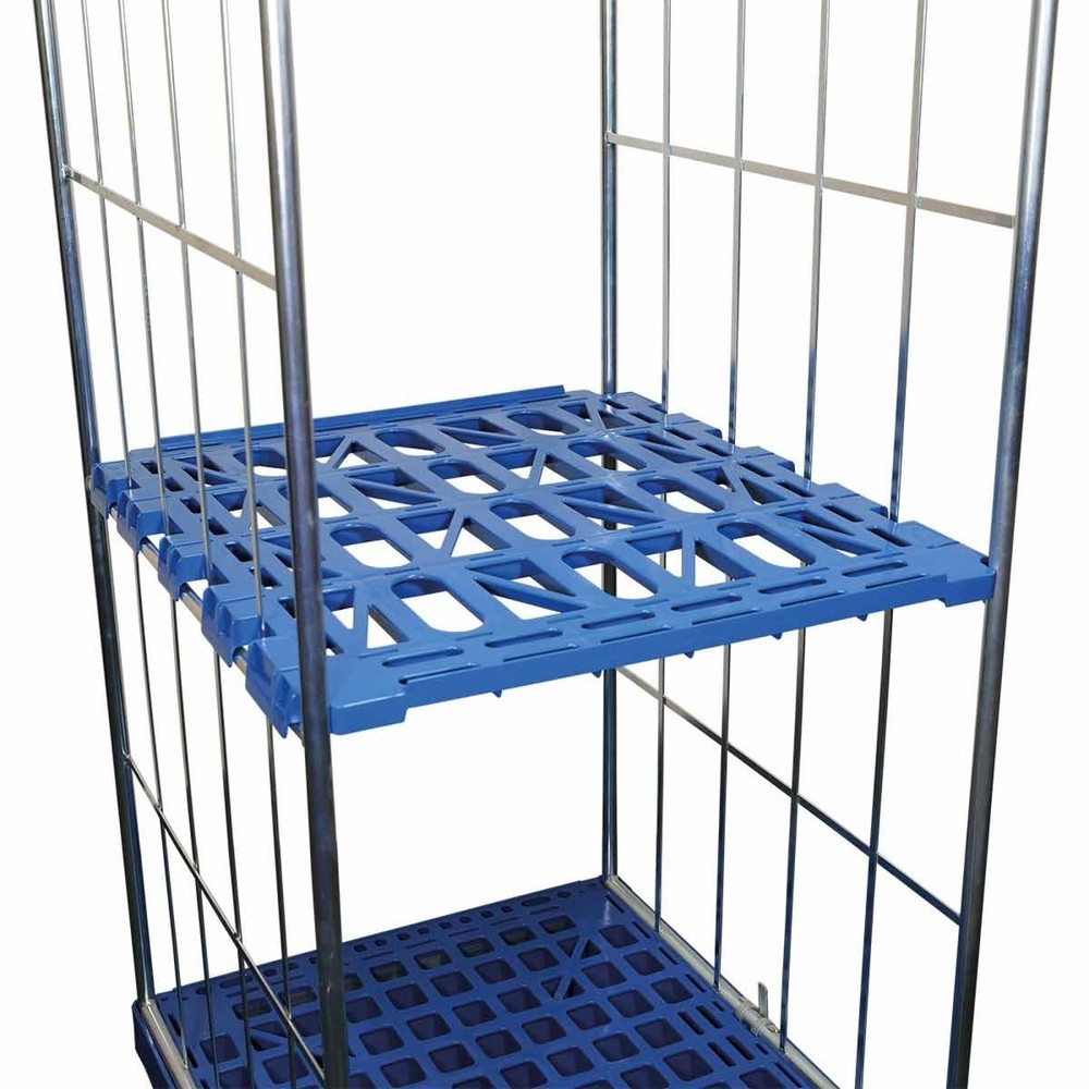 Product afbeelding: Tussenplank van HDPE, voor rolcontainer Classic 3-zijdig, bxd 710 x 760 mm, gentiaanblauw