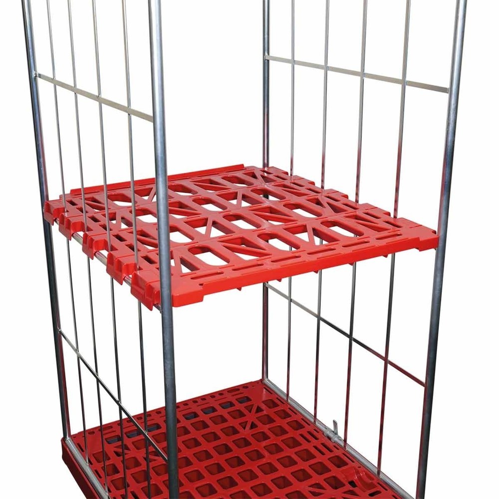 Productafbeelding nr. 1: Tussenplank van HDPE, voor rolcontainer Classic 3-zijdig, bxd 710 x 760 mm, vuurrood