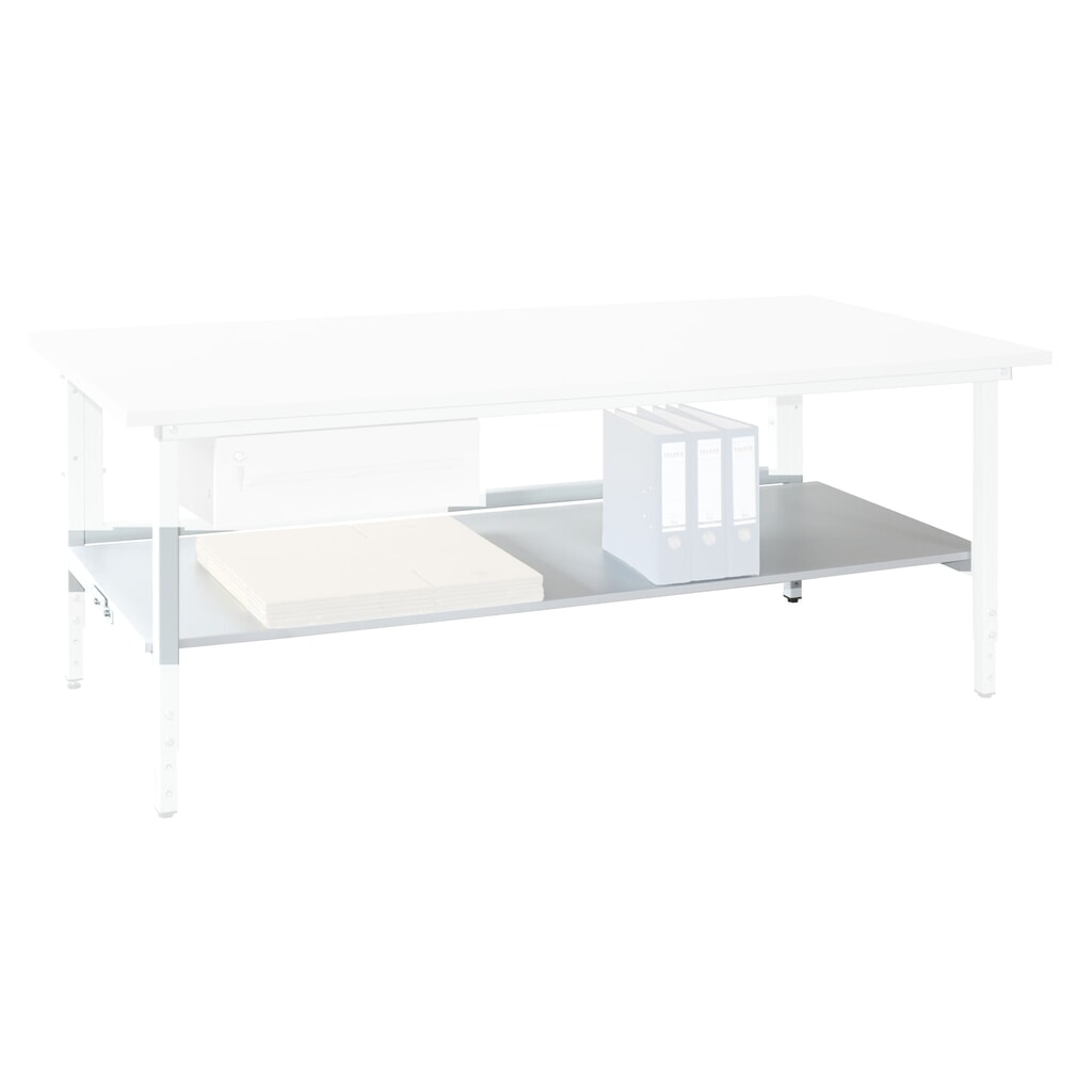 Product afbeelding: Tussenlegbord voor paktafel, breedte 1.600 mm, lichtgrijs
