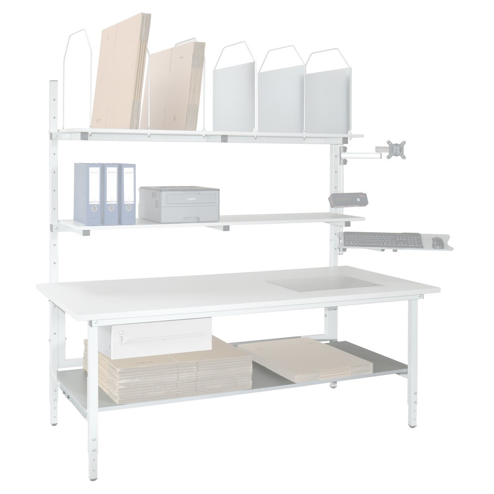Productafbeelding nr. 2: Tussenlegbord voor paktafel, breedte 1.600 mm, lichtgrijs