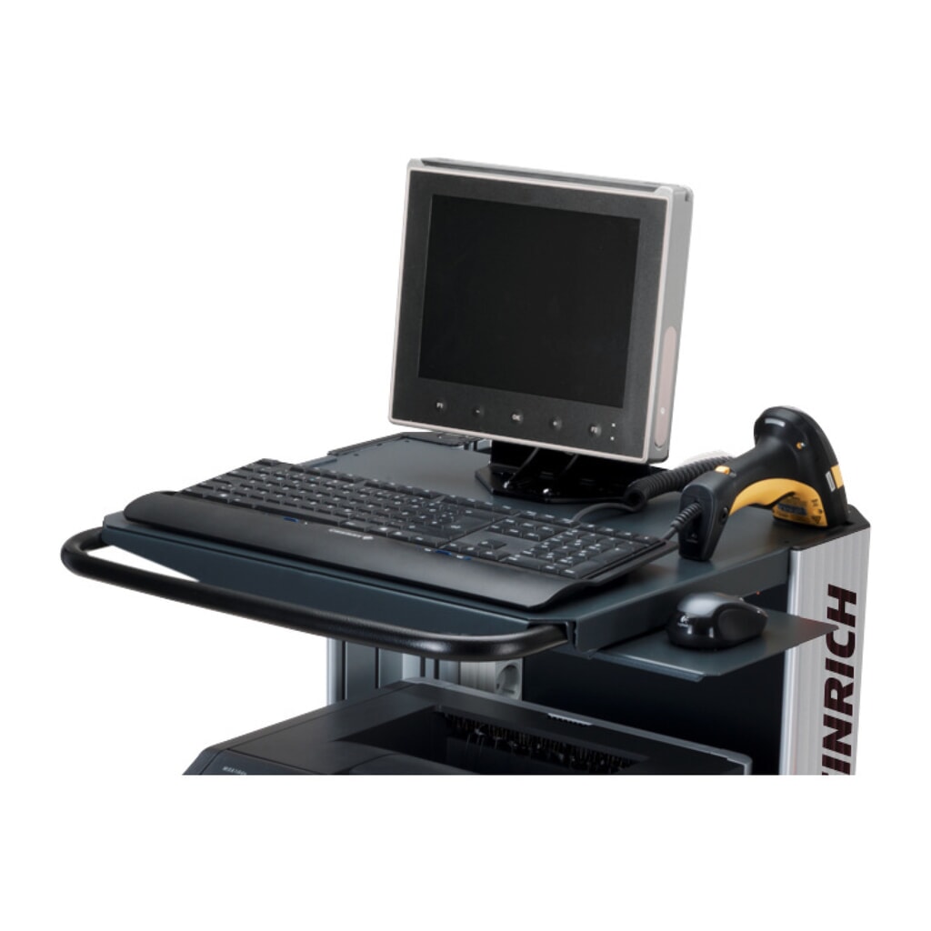 Uitschuifblad voor toetsenbord en muis voor mobiele werkplek Jungheinrich WMD Product afbeelding: Uitschuifblad voor toetsenbord en muis voor mobiele werkplek Jungheinrich WMD