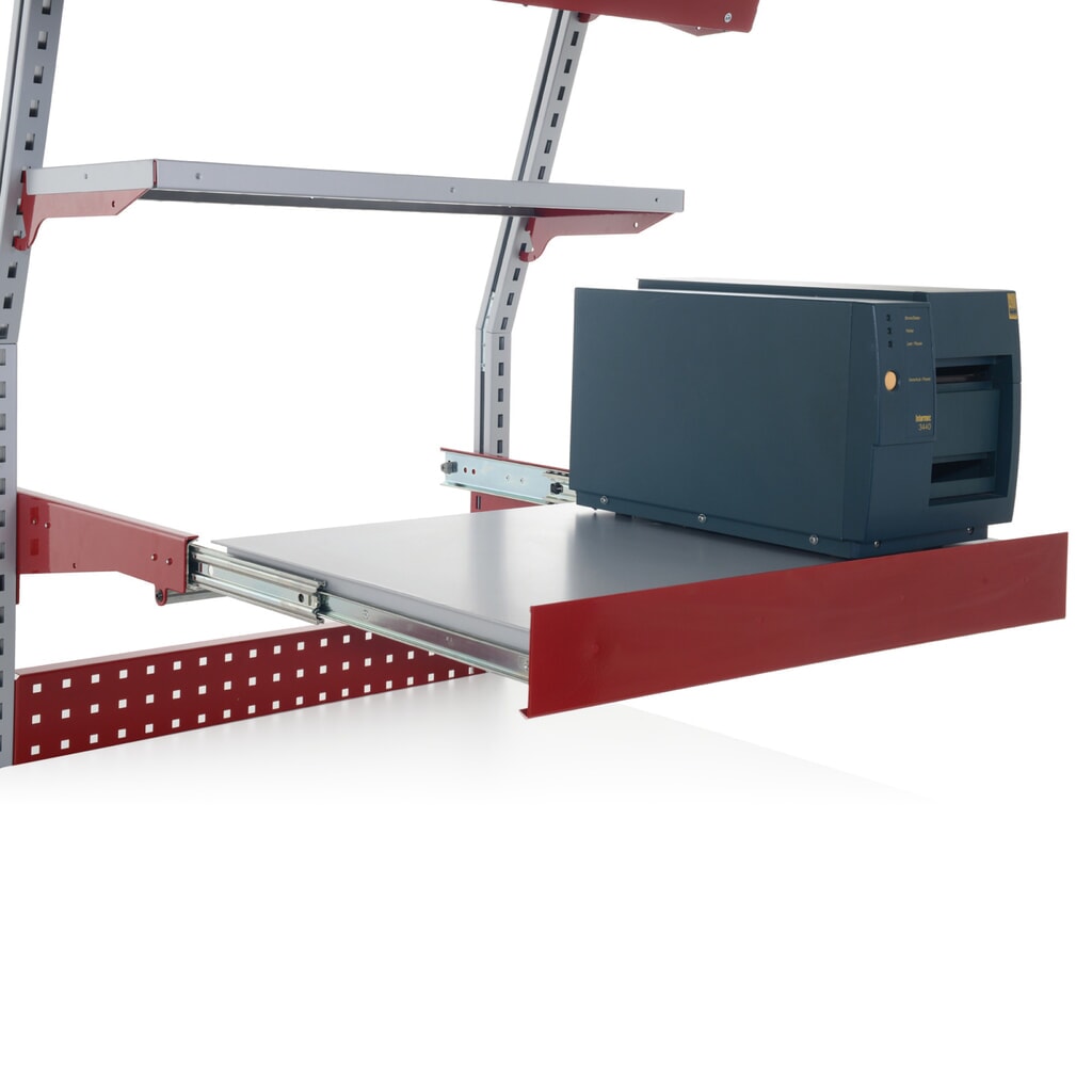 Uittrekbaar legbord voor Rocholz paktafels SYSTEM FLEX, hxbxd 140 x 800 x 500 mm Product afbeelding: Uittrekbaar legbord voor Rocholz paktafels SYSTEM FLEX, hxbxd 140 x 800 x 500 mm