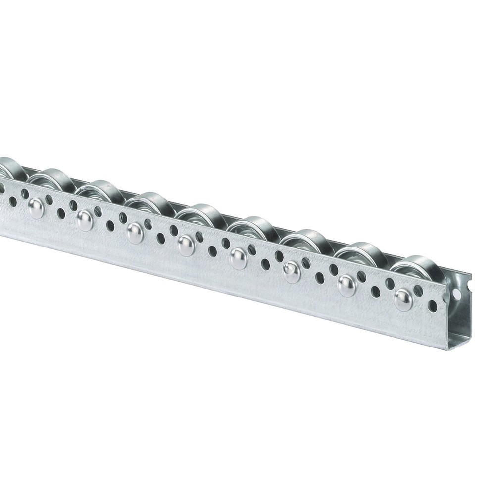 Product afbeelding: Universele rollenrail, stalen rollen, verdeling 75 mm, cap. per rol 20 kg