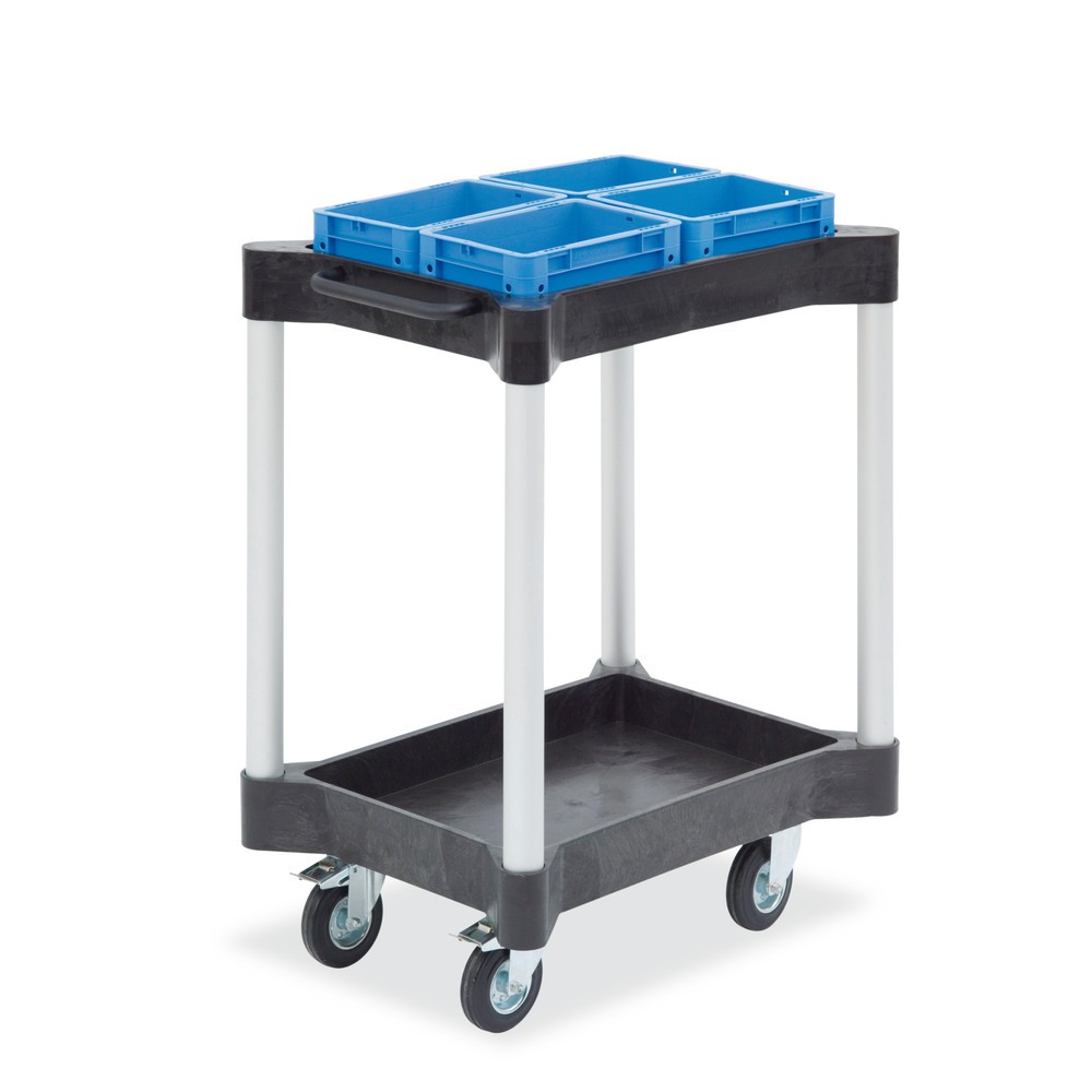 Product afbeelding: Universele wagen met lekbakken, 2 etages van 604 x 404 mm