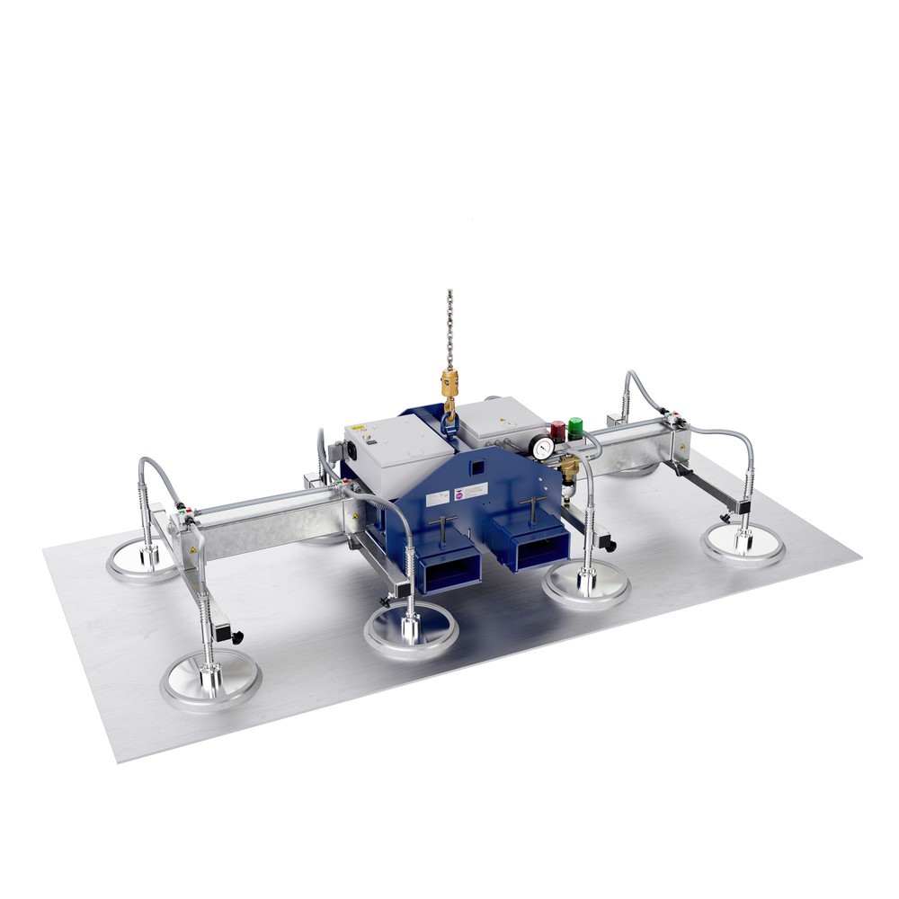 Productafbeelding nr. 2: Vacuümheffer AERO-LIFT® AERO-SELECT, met 4 zuigplaten, draagvermogen 150 kg, dwarsbalklengte 2.000 mm