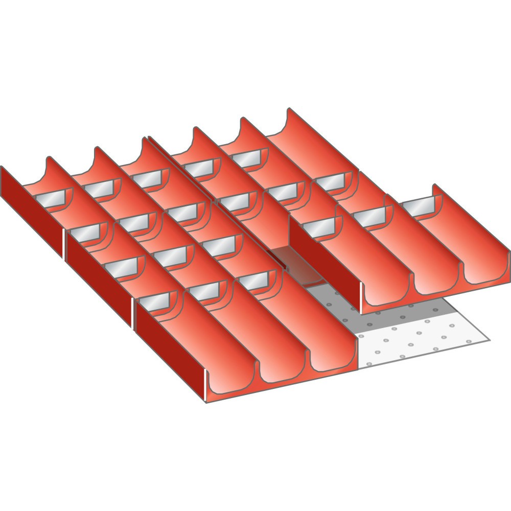 Product afbeelding: Vakkenset LISTA 18x27E, (bxdxfh) 306x459x50 mm, 26-delig
