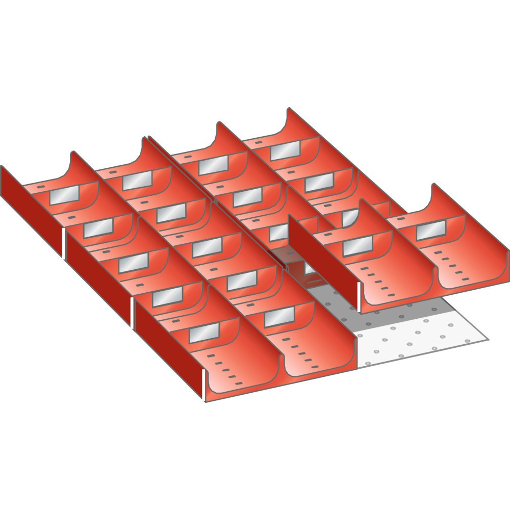 Product afbeelding: Vakkenset LISTA 18x27E, (bxdxfh) 306x459x50 mm, 26-delig
