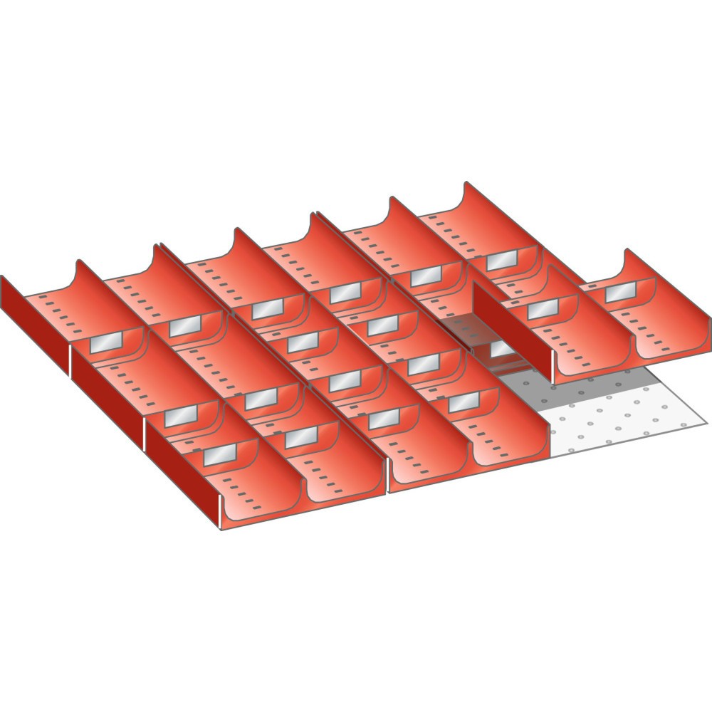 Product afbeelding: Vakkenset LISTA 27x27E, (bxdxfh) 459x459x50 mm, 29-delig