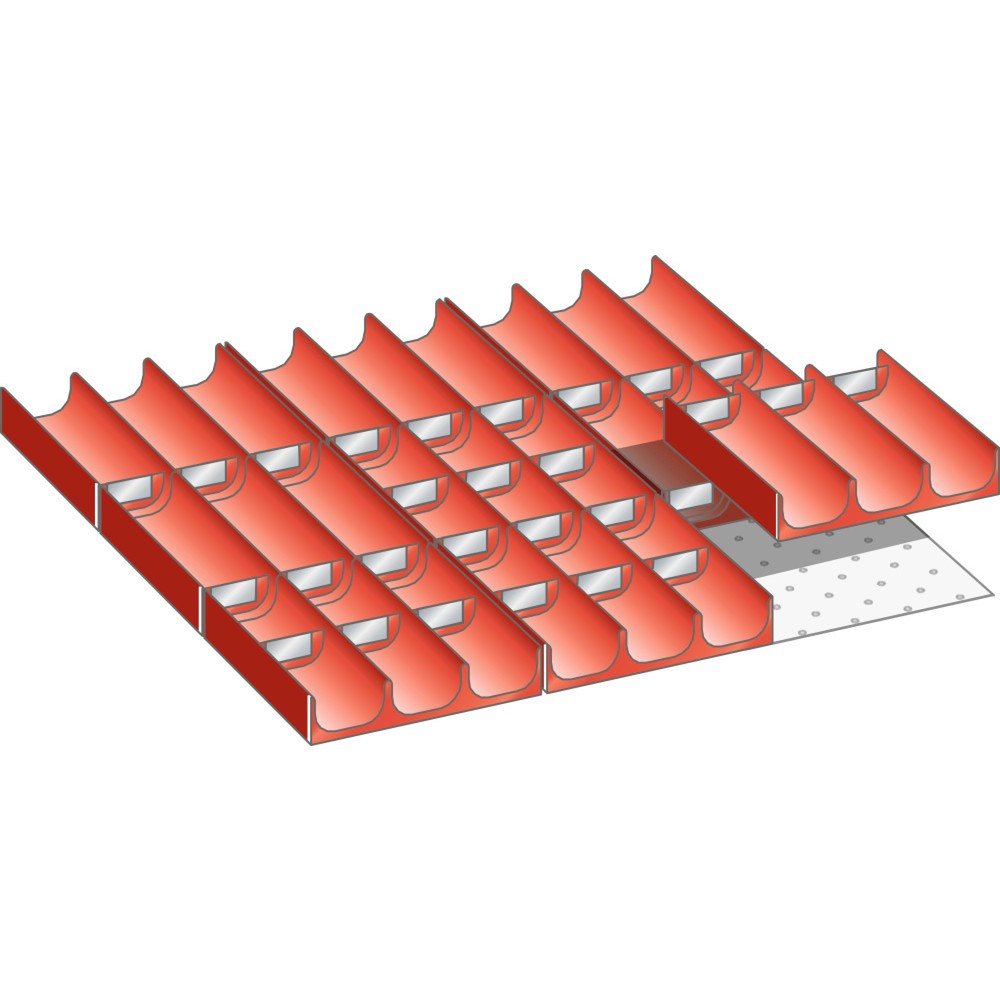 Product afbeelding: Vakkenset LISTA 27x27E, (bxdxfh) 459x459x50 mm, 39-delig