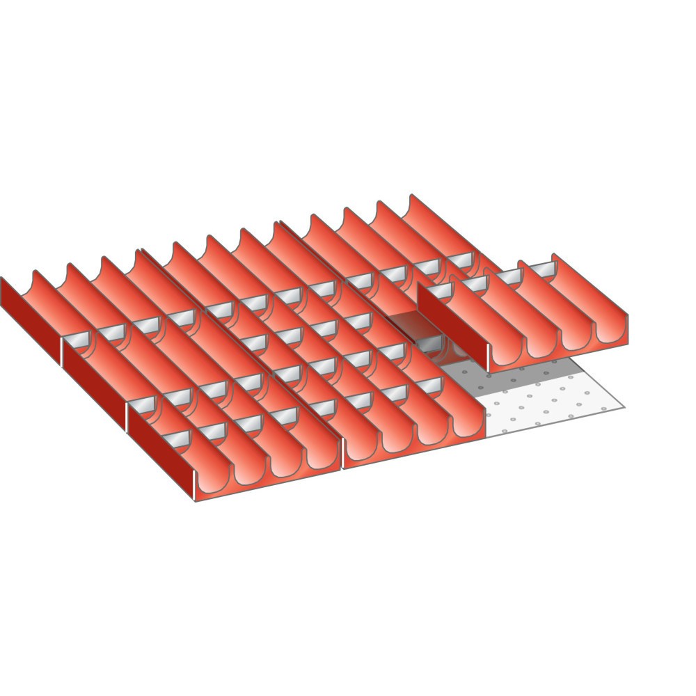 Product afbeelding: Vakkenset LISTA 27x27E, (bxdxfh) 459x459x50 mm, 49-delig