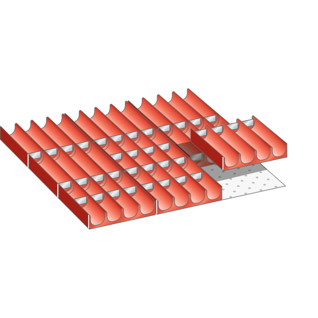 Vakkenset LISTA, (bxdxfh) 459x510x75 mm, 49-delig Product afbeelding: Vakkenset LISTA, (bxdxfh) 459x510x75 mm, 49-delig