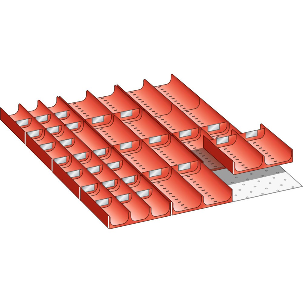 Product afbeelding: Vakkenset LISTA 27x36E, (bxdxfh) 459x612x50 mm, 42-delig