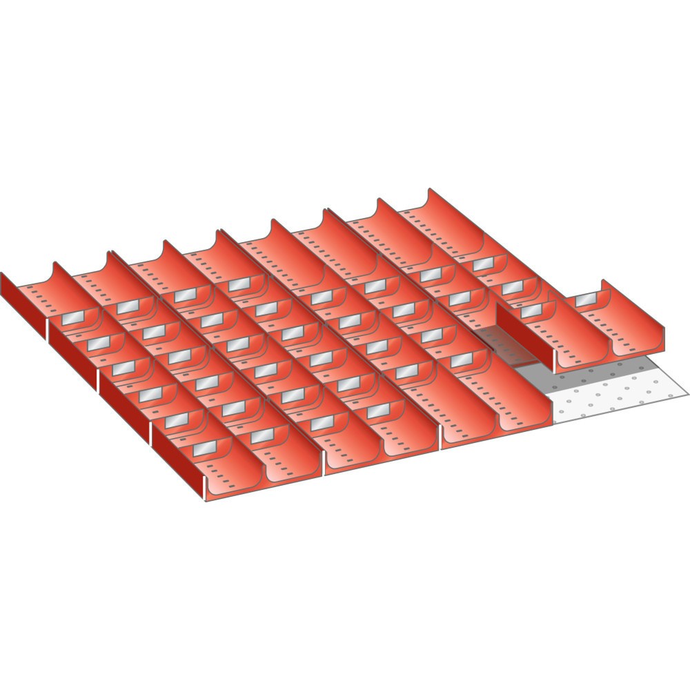 Product afbeelding: Vakkenset LISTA 36x36E, (bxdxfh) 612x612x50 mm, 56-delig
