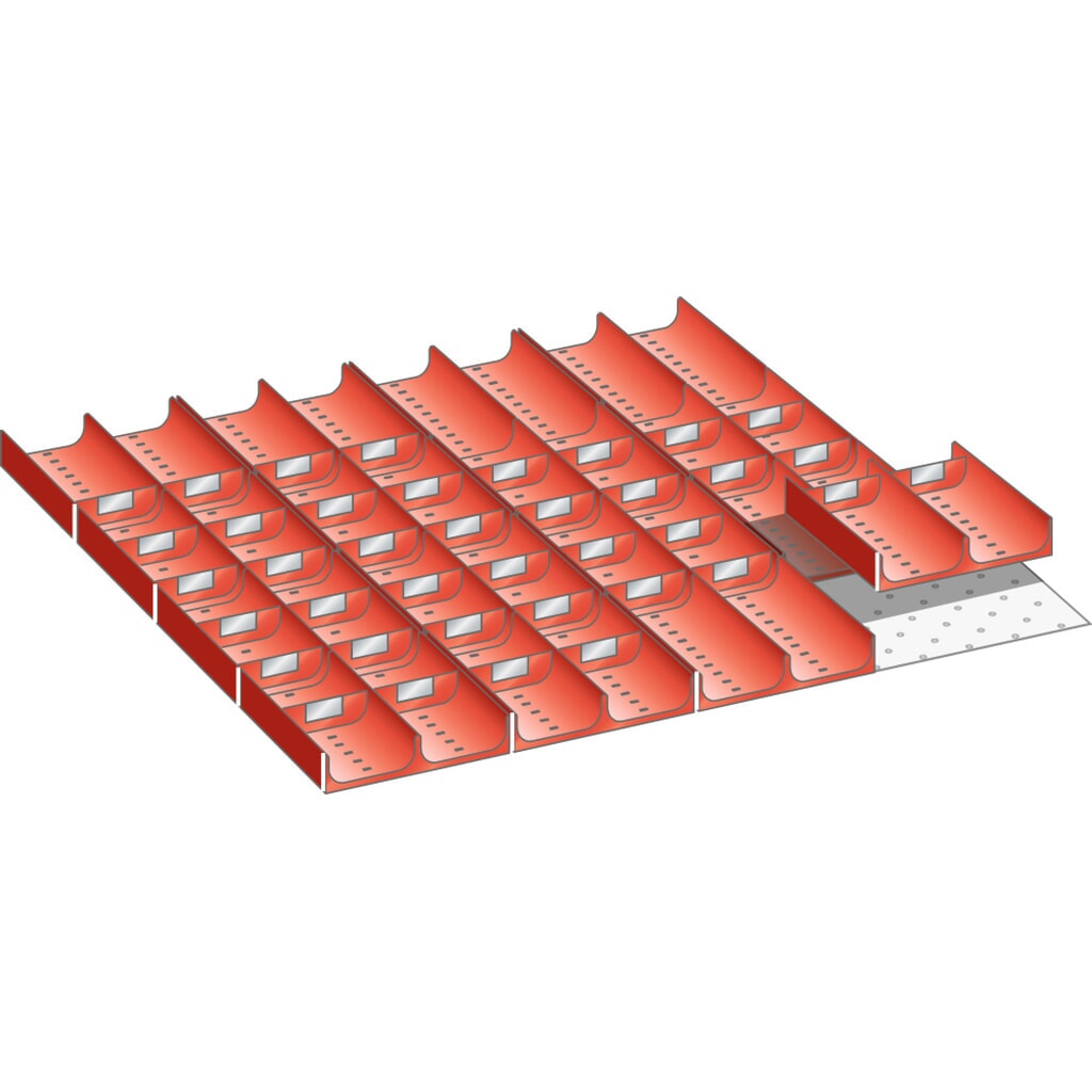 Product afbeelding: Vakkenset LISTA 36x36E, (bxdxfh) 612x612x50 mm, 56-delig