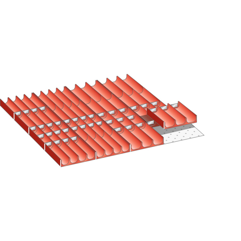 Product afbeelding: Vakkenset LISTA 36x36E, (bxdxfh) 612x612x50 mm, 66-delig