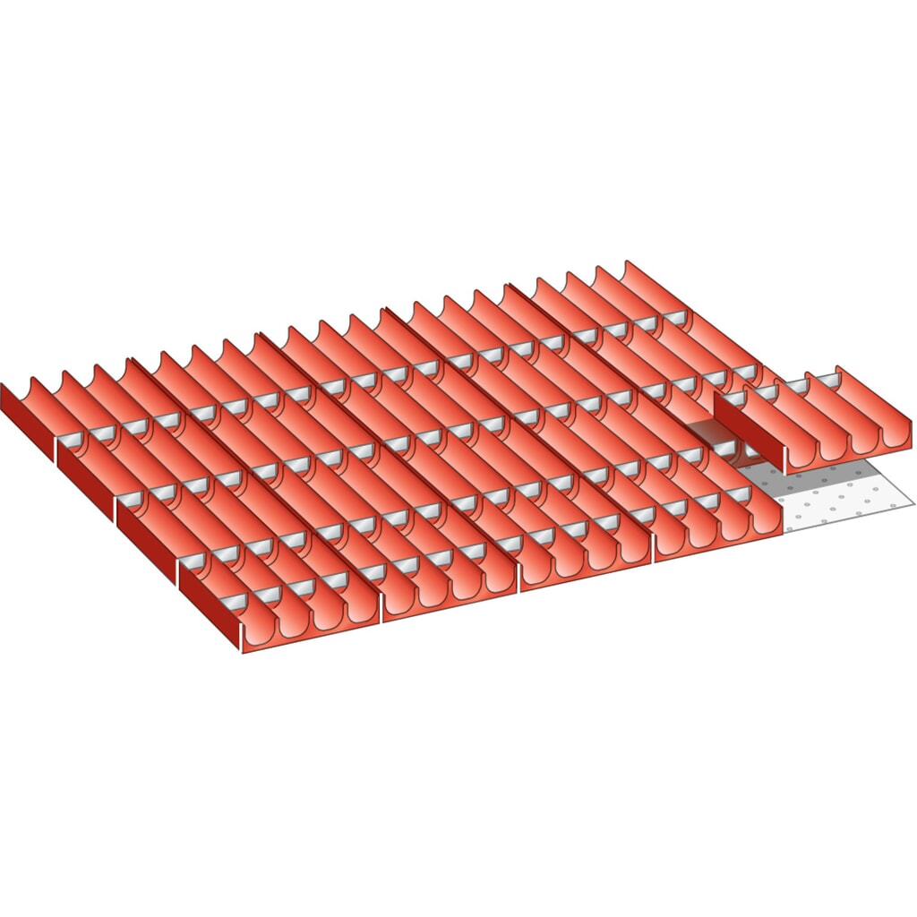 Vakkenset LISTA 45x36E, (bxdxfh) 765x612x50 mm, 100-delig Product afbeelding: Vakkenset LISTA 45x36E, (bxdxfh) 765x612x50 mm, 100-delig