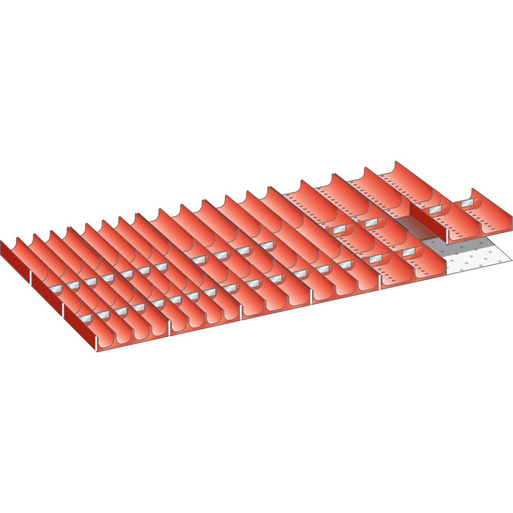 Product afbeelding: Vakkenset LISTA 54x27E, (bxdxfh) 918x459x75 mm, 58-delig