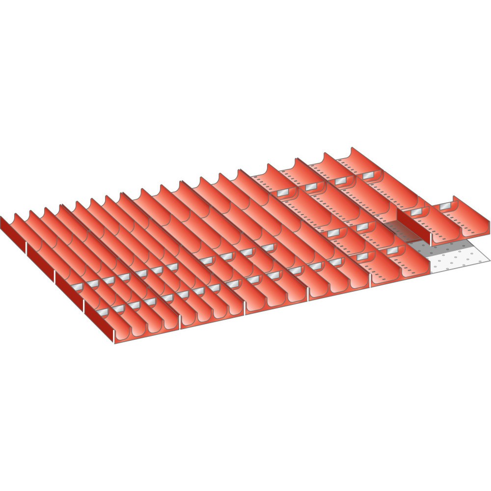 Product afbeelding: Vakkenset LISTA 54x36E, (bxdxfh) 918x612x50 mm, 64-delig