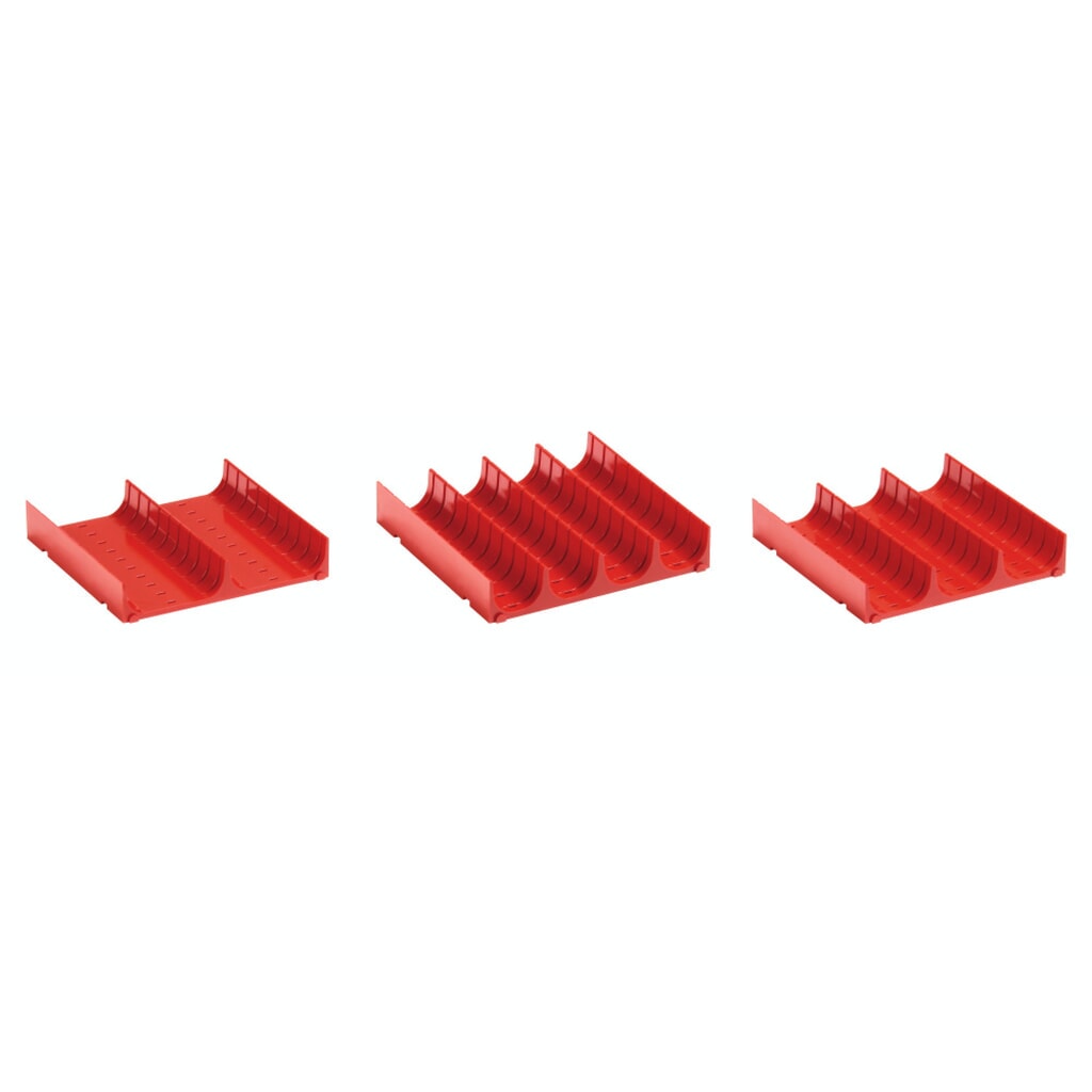 Vakverdeling LISTA 9x9E, (bxdxh) 150x150x26 mm, 6 stuks, 2 vakken Product afbeelding: Vakverdeling LISTA 9x9E, (bxdxh) 150x150x26 mm, 6 stuks, 2 vakken