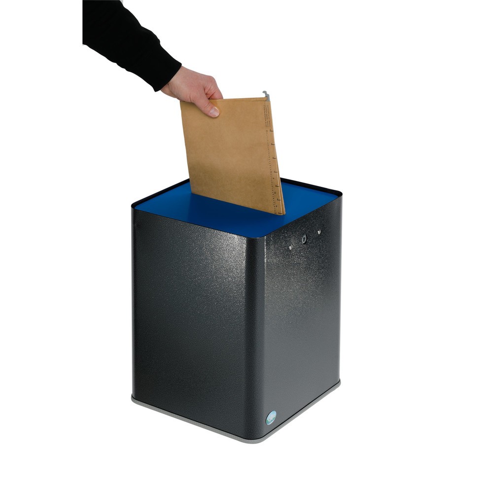 Productafbeelding nr. 3: VAR ® papiermand P40, DSGVO-conform, antiekzilver/blauw