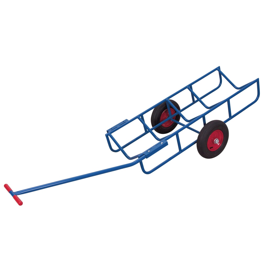 VARIOfit® Rollen-Sackkarre aus Stahl, Tragkraft 400 kg, Luft-Bereifung, enzianblau Product afbeelding: VARIOfit® Rollen-Sackkarre aus Stahl, Tragkraft 400 kg, Luft-Bereifung, enzianblau