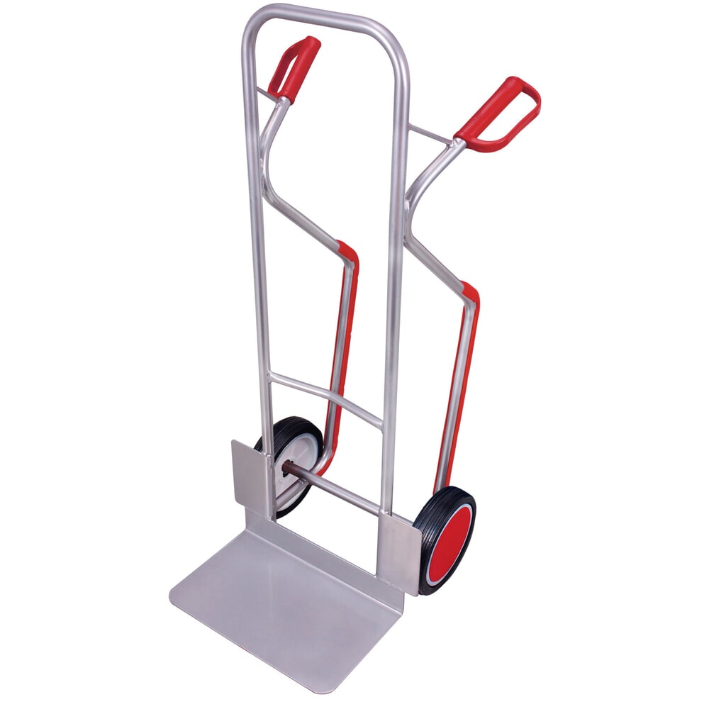 VARIOfit® Sackkarre aus Aluminium mit auswechselbaren Gleitkufen, Tragkraft 200 kg, Schaufel BxT 480 x 300 mm, Vollgummi-Bereifung, ohne Halterung Product afbeelding: VARIOfit® Sackkarre aus Aluminium mit auswechselbaren Gleitkufen, Tragkraft 200 kg, Schaufel BxT 480 x 300 mm, Vollgummi-Bereifung, ohne Halterung