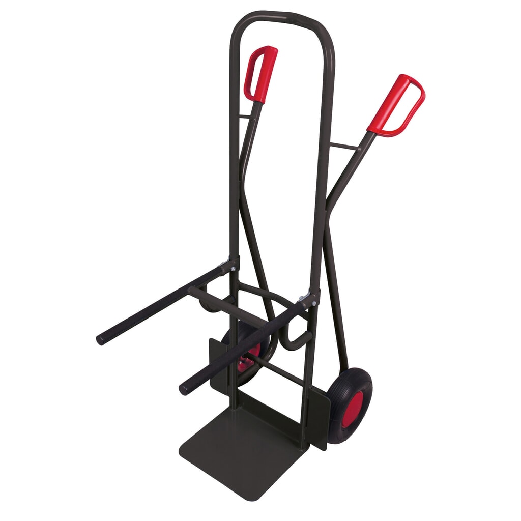 VARIOfit® stalen stoel-steekwagen, draagvermogen 250 kg, schep BxD 320 x 250 mm, luchtbanden, antracietgrijs Product afbeelding: VARIOfit® stalen stoel-steekwagen, draagvermogen 250 kg, schep BxD 320 x 250 mm, luchtbanden, antracietgrijs