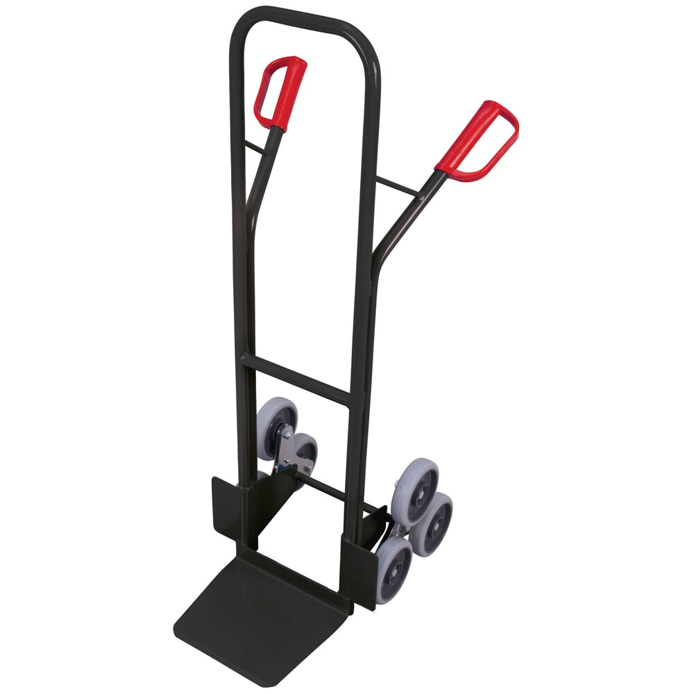 VARIOfit® Treppen-Sackkarre aus Stahl, Tragkraft 200 kg, 3-armiger Radstern, Schaufel BxT 320 x 245 mm, Thermoplastische-Bereifung, anthrazitgrau Product afbeelding: VARIOfit® Treppen-Sackkarre aus Stahl, Tragkraft 200 kg, 3-armiger Radstern, Schaufel BxT 320 x 245 mm, Thermoplastische-Bereifung, anthrazitgrau