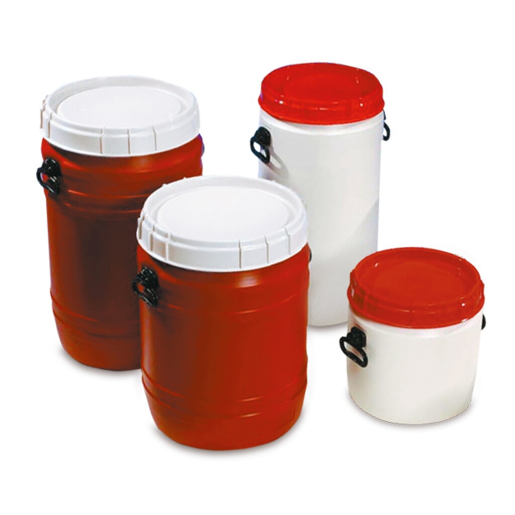 Vat met zeer wijde hals van PE, 17 liter Product afbeelding: Vat met zeer wijde hals van PE, 17 liter