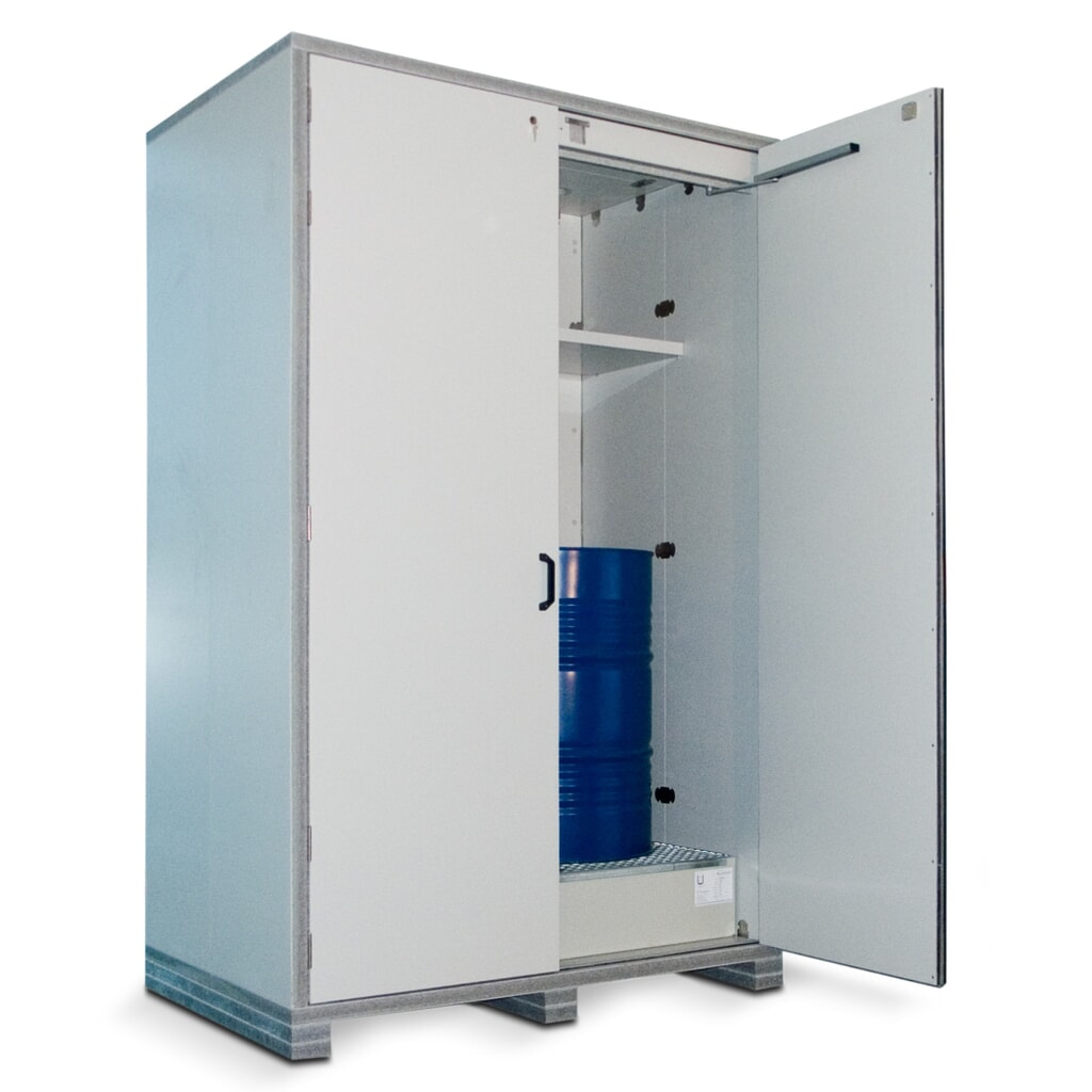 PRIORIT milieukast FBX90, voor 2 x 200 liter vaten, hxbxd 2.622 x 1.500 x 1.000 mm Productafbeelding nr. 8: PRIORIT milieukast FBX90, voor 2 x 200 liter vaten, hxbxd 2.622 x 1.500 x 1.000 mm