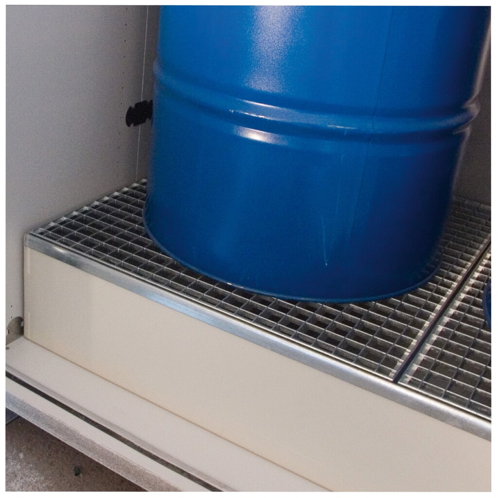 Productafbeelding nr. 3: PRIORIT milieukast FBX90, voor 2 x 200 liter vaten, hxbxd 2.622 x 1.500 x 1.000 mm