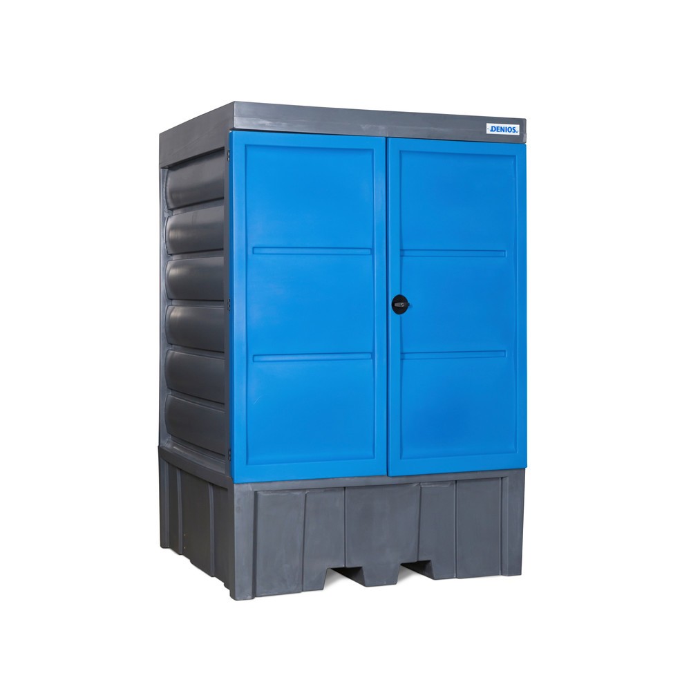 Productafbeelding nr. 1: Vatendepot van PE, hxbxd 2.330 x 1.560 x 1.550 mm, 1x IBC of 4x 200 l
