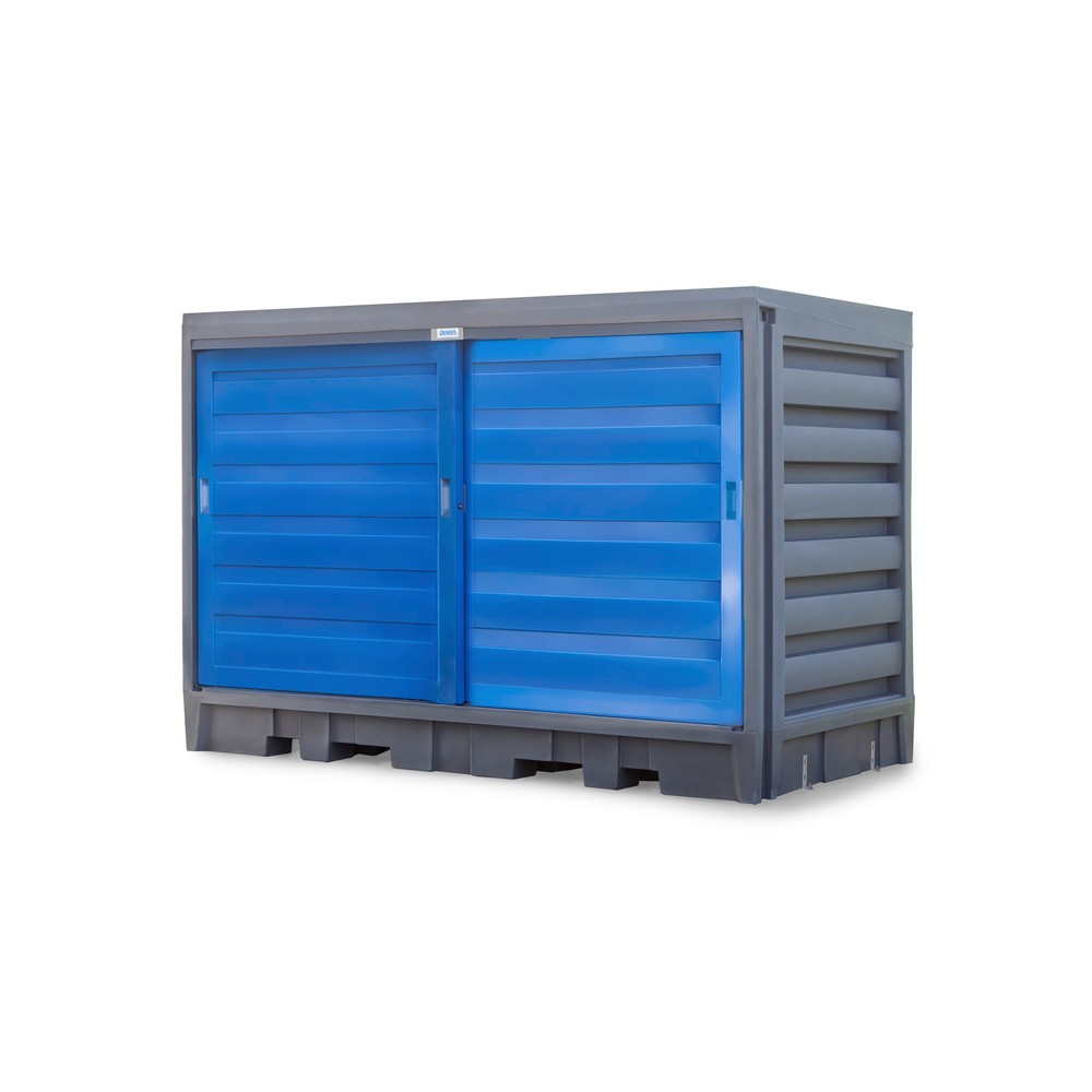 Productafbeelding nr. 12: Vatendepot van PE, hxbxd 2.170 x 3.200 x 1.740 mm, 2x IBC of 8x 200 l